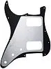 Musiclily MX2248BK Защитная накладка для электрогитары Fender Stratocaster HH, 3 слоя, черная.-1