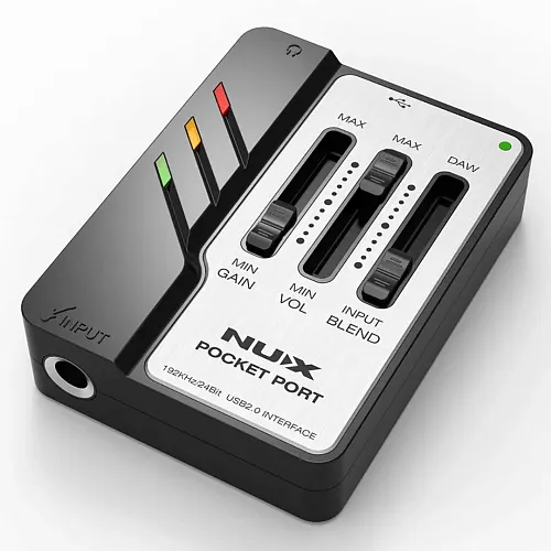 Nux Pocket-Port Портативный гитарный аудио USB интерфейс.