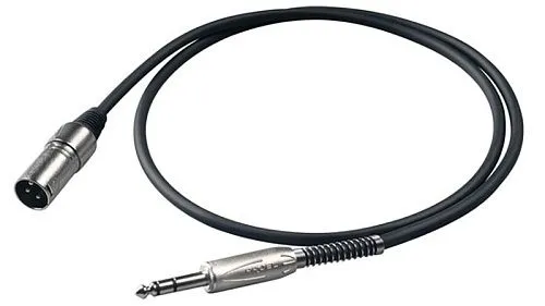 Proel Bulk230LU5 Микрофонный кабель, 6.3 джек стерео <-> XLR (папа), длина - 5 м.