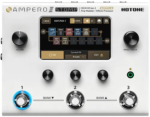 Hotone Ampero II Stomp Напольный процессор эффектов.