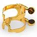 Rico HTS2G H-Ligature Лигатура с колпачком на метал. мундштуки для саксофона тенор, позолоченная.-3