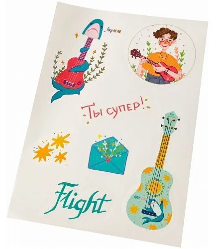 Flight TUC-Dasha Kirpich Укулеле Travel, подписная.